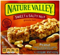 Nature Valley Sweet & Salty Nut Chewy Granola Bars, Peanut, 6 Ct, 7.4 Oz (Pack of 48)