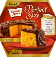 Duncan Hines Perfect Size Golden Fudge Cake Perspective: Main