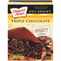 Duncan Hines® Decadent Triple Chocolate Cake Mix Perspective: Main