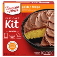 Duncan Hines Golden Fudge Cake & Frosting Easy Cake Kit