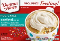 Duncan Hines Confetti Cake with Vanilla Frosting Mug Mix 4 Count