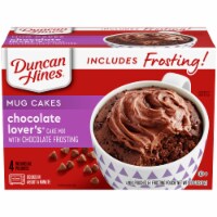 Duncan Hines Chocolate Lover's Cake with Chocolate Frosting Mug Mix