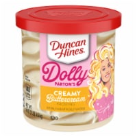 Duncan Hines Dolly Parton's Favorite Creamy Buttercream Flavored Cake Frosting Perspective: Main