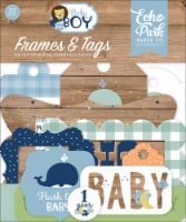 Echo Park Cardstock Ephemera 33/Pkg-Frames & Tags, Baby Boy