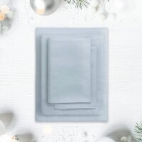 Silvon Sky/Blue Silver Infused Bed Sheets Set | Queen Size