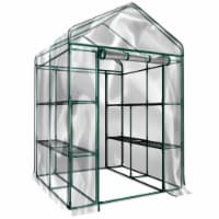 Home-Complete HC-4202 Walk-in Greenhouse Indoor Outdoor with 8 Sturdy Shelves