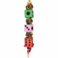 A&E Cage HB916 Happy Beaks Tumbling Dice Bird Toy - 8 x 2 x 2 in.