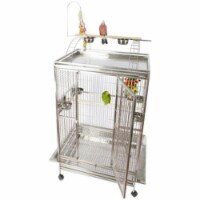 A&e Cages AE-8004030B Giant Play Top Bird Cage - Black