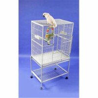 A&e Cages AE-13221W Wrought Iron Flight Cage - White