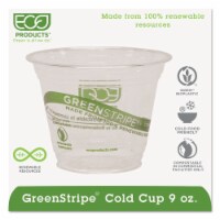 Eco-Products® CUP,9OZ GN STRPE CORN,CR EP-CC9S-GS
