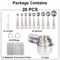 Kitcheniva Stainless Steel Measuring Spoons 20 Pcs Set