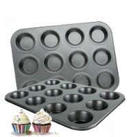 Kitcheniva Stainless Steel Non Stick Large Muffin Pan