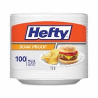 Hefty Everyday Medium Round Foam Disposable Plates, 130 Count