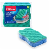 O-Cedar Multi-Use Non Scratch Kitchen Sponge 4 Count