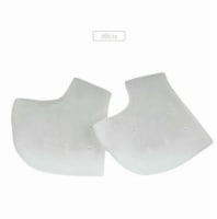 Kitcheniva Silicone Gel Elastic Heel Socks White 1 Pair