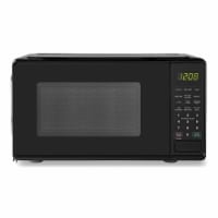 Black+Decker 0.9-Cubic Foot Pull Handle Microwave in Black