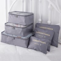 Kitcheniva Waterproof Clothes Storage Bags Packing Cube Set of 9 - Gray