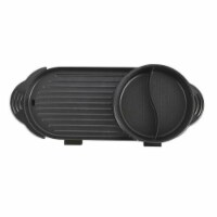 Kitcheniva Electric Nonstick Portable Grill With Hot Pot 2 In 1