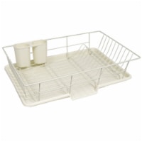 Kitcheniva Sink Dish Drainer Set of 3 - Ivory