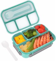 Kitcheniva Bento Lunch Box With 4 Compartment Green