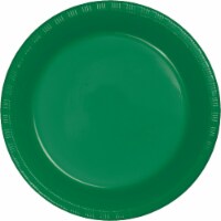 Kitcheniva Disposable Plastic Plates 7" Pack of 40, Green