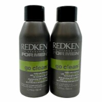 Redken For Men Go Clean Daily Care Shampoo 1.7 OZ Set of 2