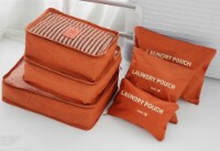 Kitcheniva Waterproof Clothes Storage Bags Packing Cube Set of 9 - Orange