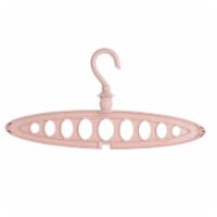 Kitcheniva Rotating Oval Folding Hanger 9 Hole Pink