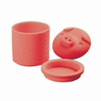 Kitcheniva Silicone Grease Holder Container With Mesh Strainer