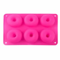 Kitcheniva Silicone Donut Mold Tray Hot Pink