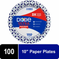Dixie Ultra Disposable Paper Plates 10" - 100 Count
