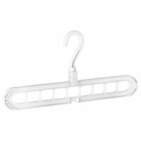 Kitcheniva 9 Hole 3D Folding Space Saving Hanger - White