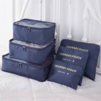 Kitcheniva Waterproof Clothes Storage Bags Packing Cube Set of 9 - Navy