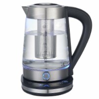 Haden Heritage 1.7L Stainless Steel Body Retro Electric Kettle,  Black/Chrome, 1 Piece - QFC