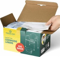 Commode Liners Hygienic Leakproof Bedside Universal Fit