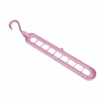 Kitcheniva 9 Hole 3D Folding Space Saving Hanger - Pink