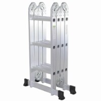 Kitcheniva Portable Aluminum Folding Ladder Multi Purpose 12.5ft
