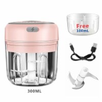 Kitcheniva Electric Garlic Chopper 300ml Pink