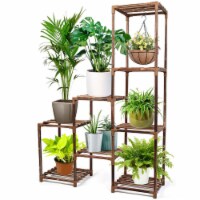 Kitcheniva Extra Large Wood Plant Stand 8 Shelf