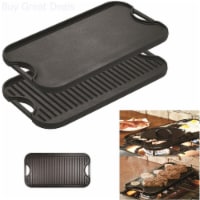 Lodge Reversible Cast Iron Grill Griddle Burner Stovetop