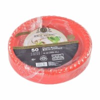 Kitcheniva Disposable Red Plastic Soup Bowls - 50 Packs