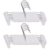 Kitcheniva Metal Pants Hangers With Adjustable Clip Pack of 40