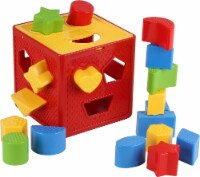 Kitcheniva Baby Blocks 18 Shape With Colorful Sorter Cube Box