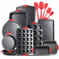 Kitcheniva Carbon Steel Nonstick Bakeware Set of 15 Black