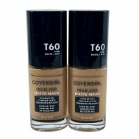 Cover Girl True Blend Matte Made Foundation T60 Warm Sun 1 OZ Set of 2