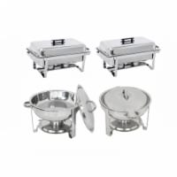 Kitcheniva Stainless Steel Chafing Dish Buffet Set of 4