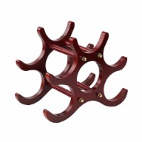 Kitcheniva Countertop Wooden Wine Rack 6 Bottle Capacity