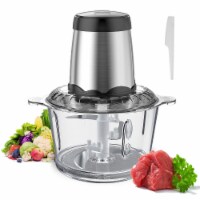 Kitcheniva Stainless Steel Electric Meat Grinder With Glass 2L