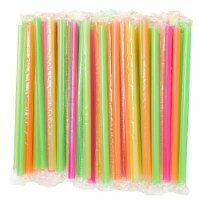 Kitcheniva Disposable Jumbo Straws 10" - Pack of 100