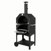 Kitcheniva Wood Fired Pizza Oven Pizza Maker Grill with Wheels